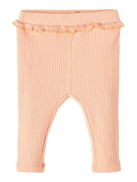 NAME IT Rib Leggings Feja Peach Nectar